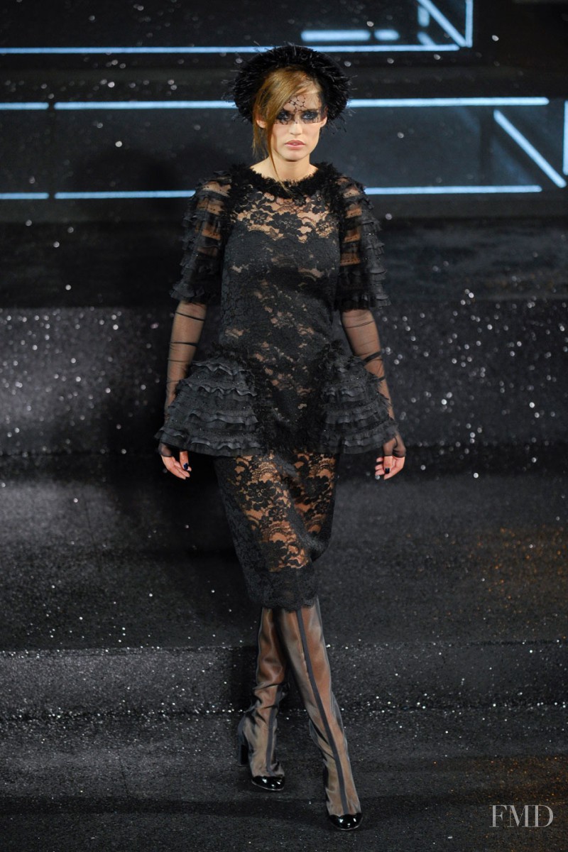 Bianca Balti featured in  the Chanel Haute Couture fashion show for Autumn/Winter 2011