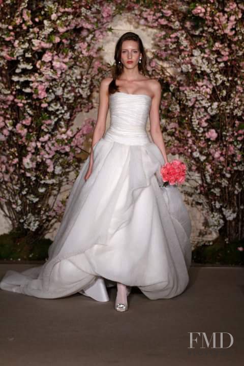 Iris Egbers featured in  the Oscar de la Renta Bridal fashion show for Spring/Summer 2012