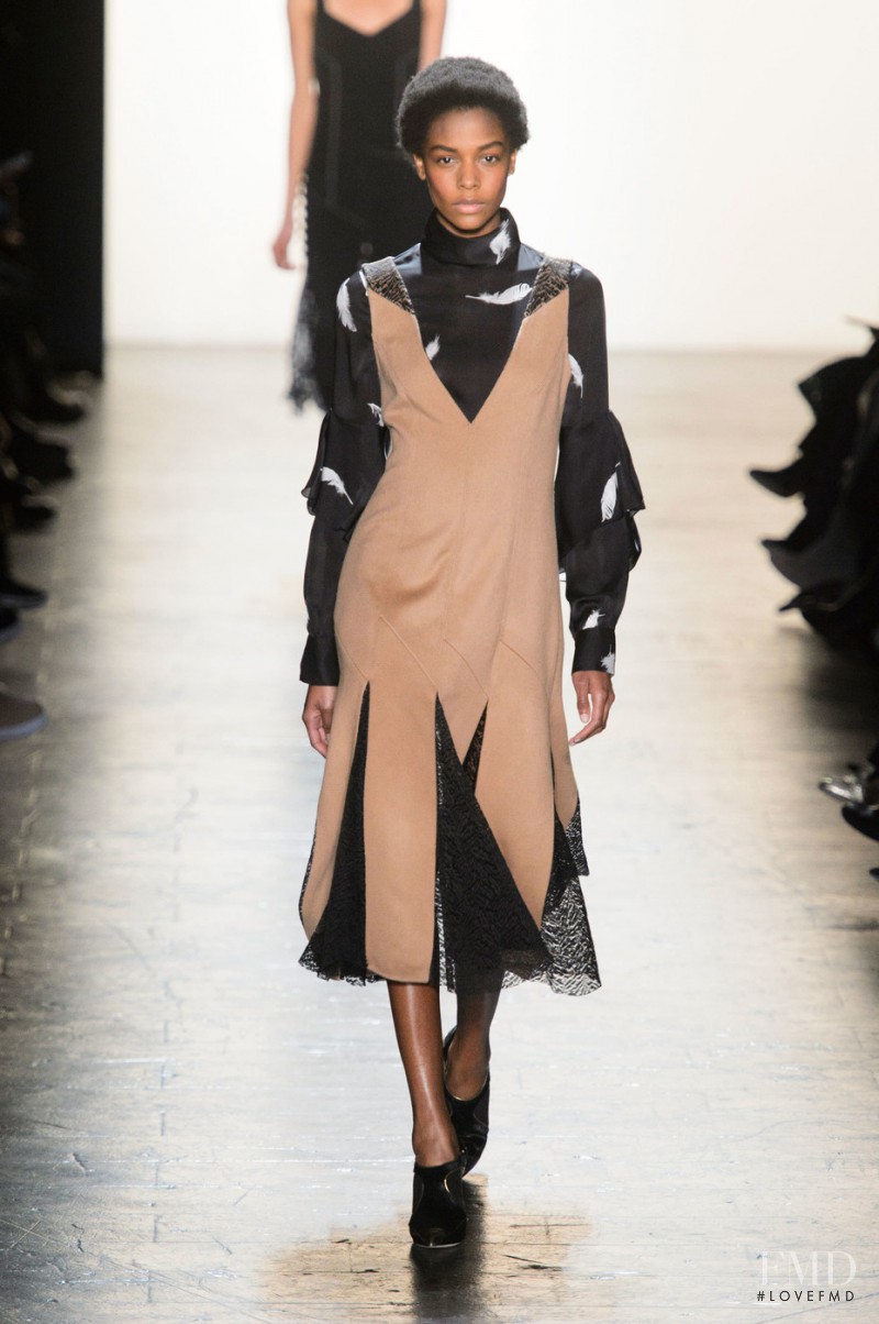 Karly Loyce featured in  the Prabal Gurung fashion show for Autumn/Winter 2016