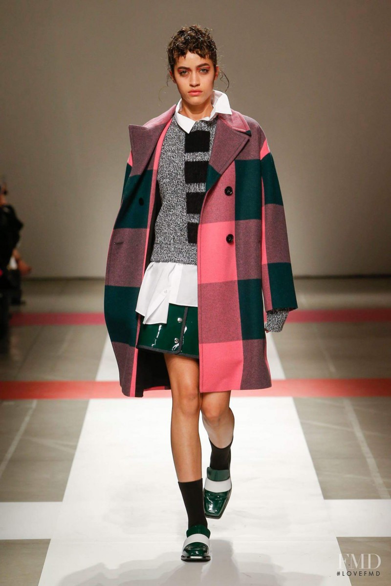 Alanna Arrington featured in  the Iceberg fashion show for Autumn/Winter 2016