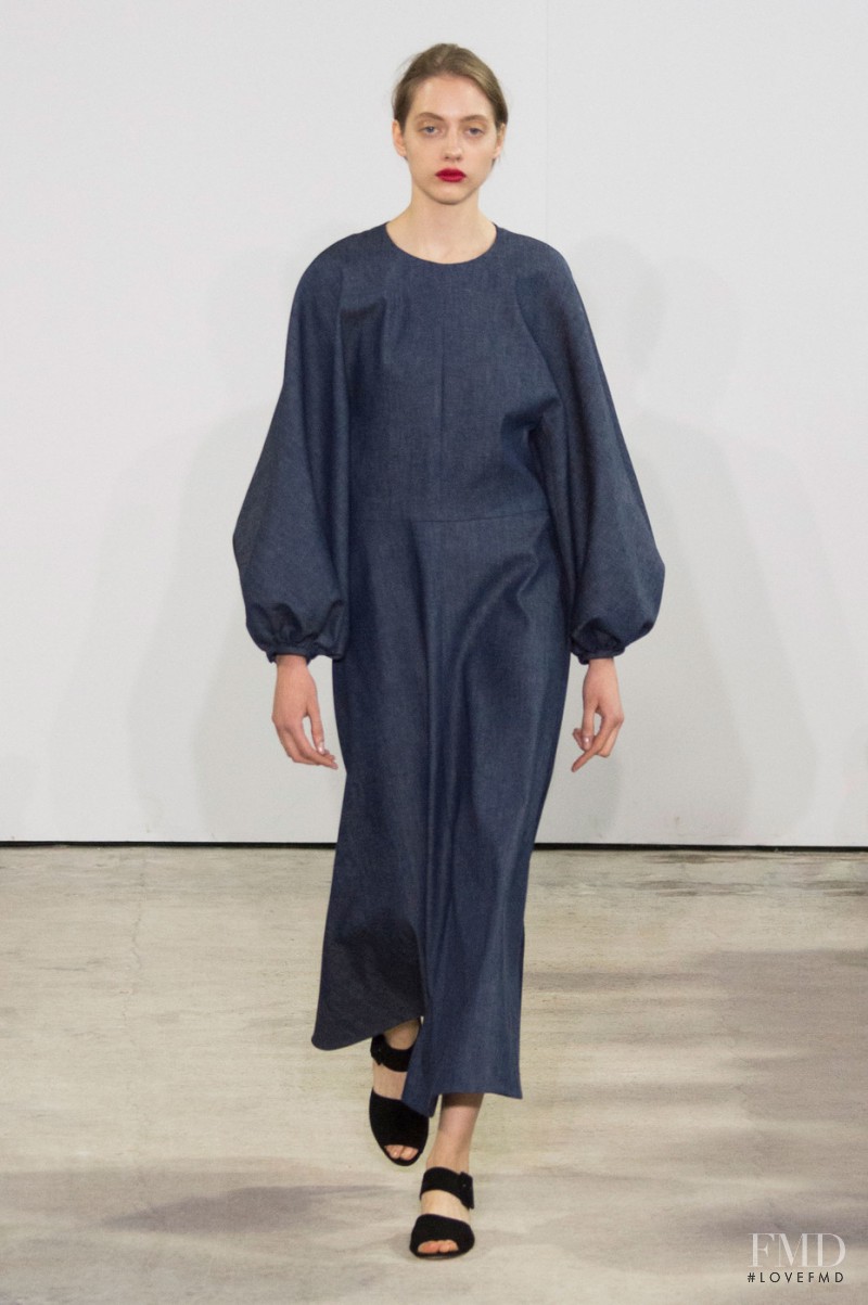 Odette Pavlova featured in  the Emilia Wickstead fashion show for Autumn/Winter 2016