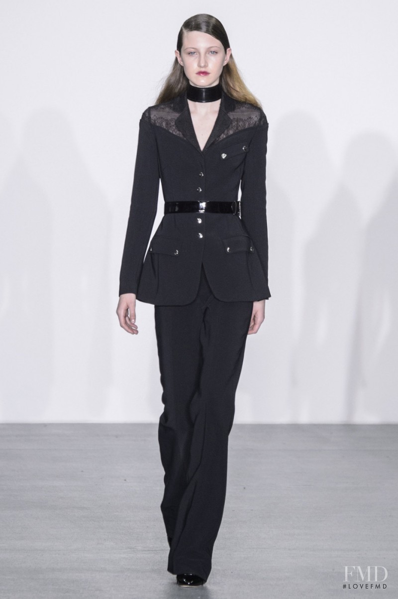 Emma Harris featured in  the Antonio Berardi fashion show for Autumn/Winter 2016