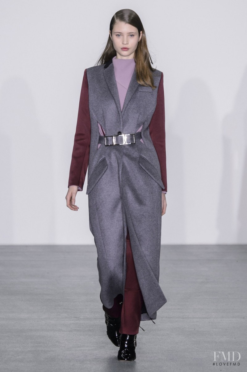 Victoria Kosenkova featured in  the Antonio Berardi fashion show for Autumn/Winter 2016