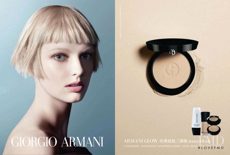 Patricia van der Vliet featured in  the Armani Beauty advertisement for Spring/Summer 2013