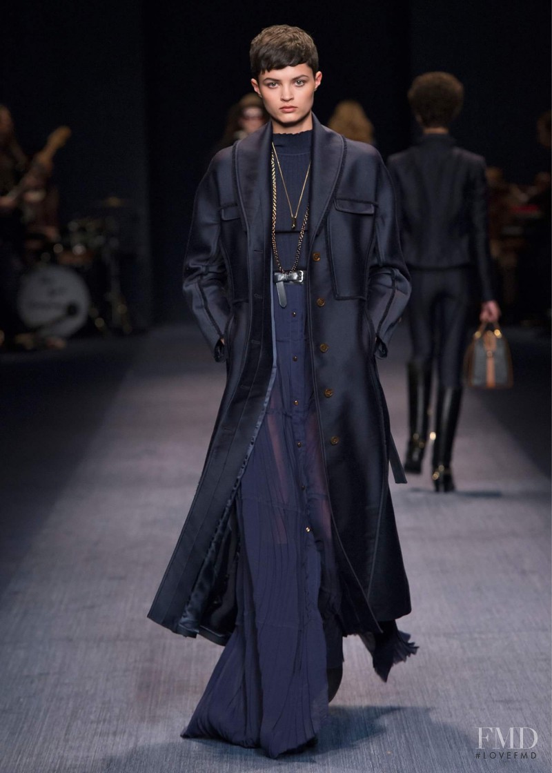 Isabella Emmack featured in  the Trussardi fashion show for Autumn/Winter 2016
