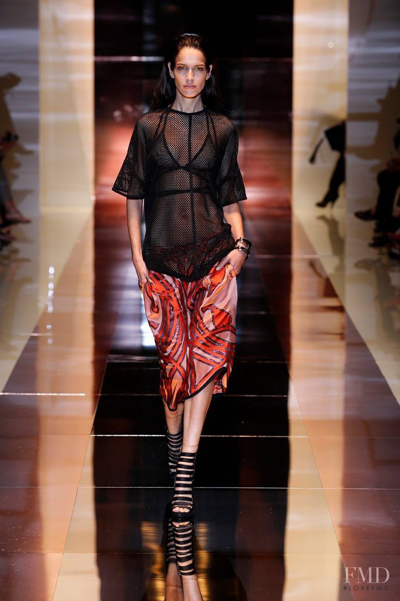 Amanda Brandão Wellsh featured in  the Gucci fashion show for Spring/Summer 2014