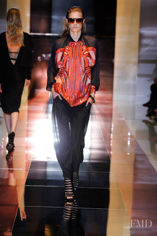 Nadja Bender featured in  the Gucci fashion show for Spring/Summer 2014