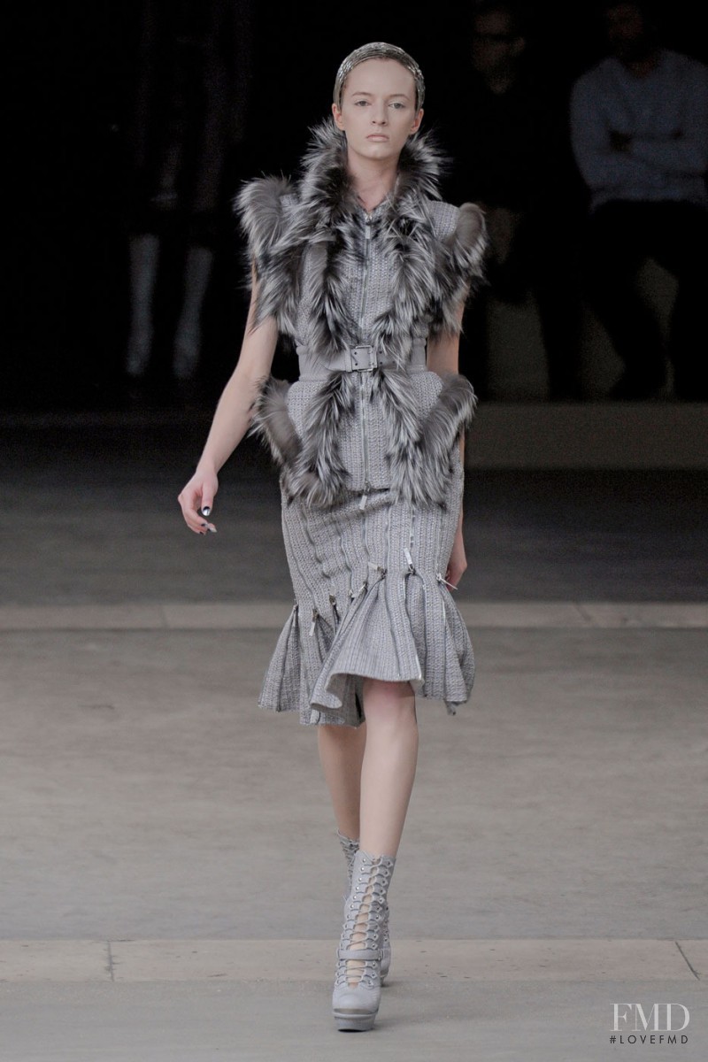 Daria Strokous featured in  the Alexander McQueen fashion show for Autumn/Winter 2011
