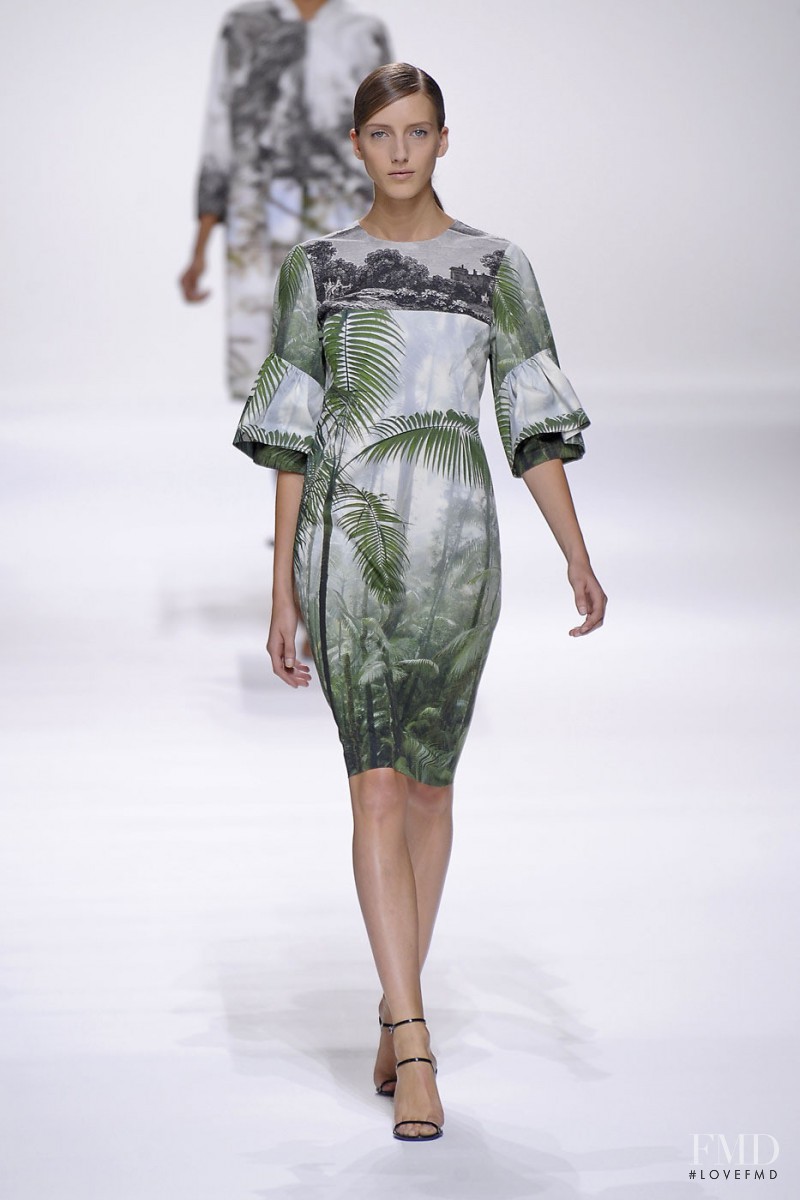 Iris Egbers featured in  the Dries van Noten fashion show for Spring/Summer 2012