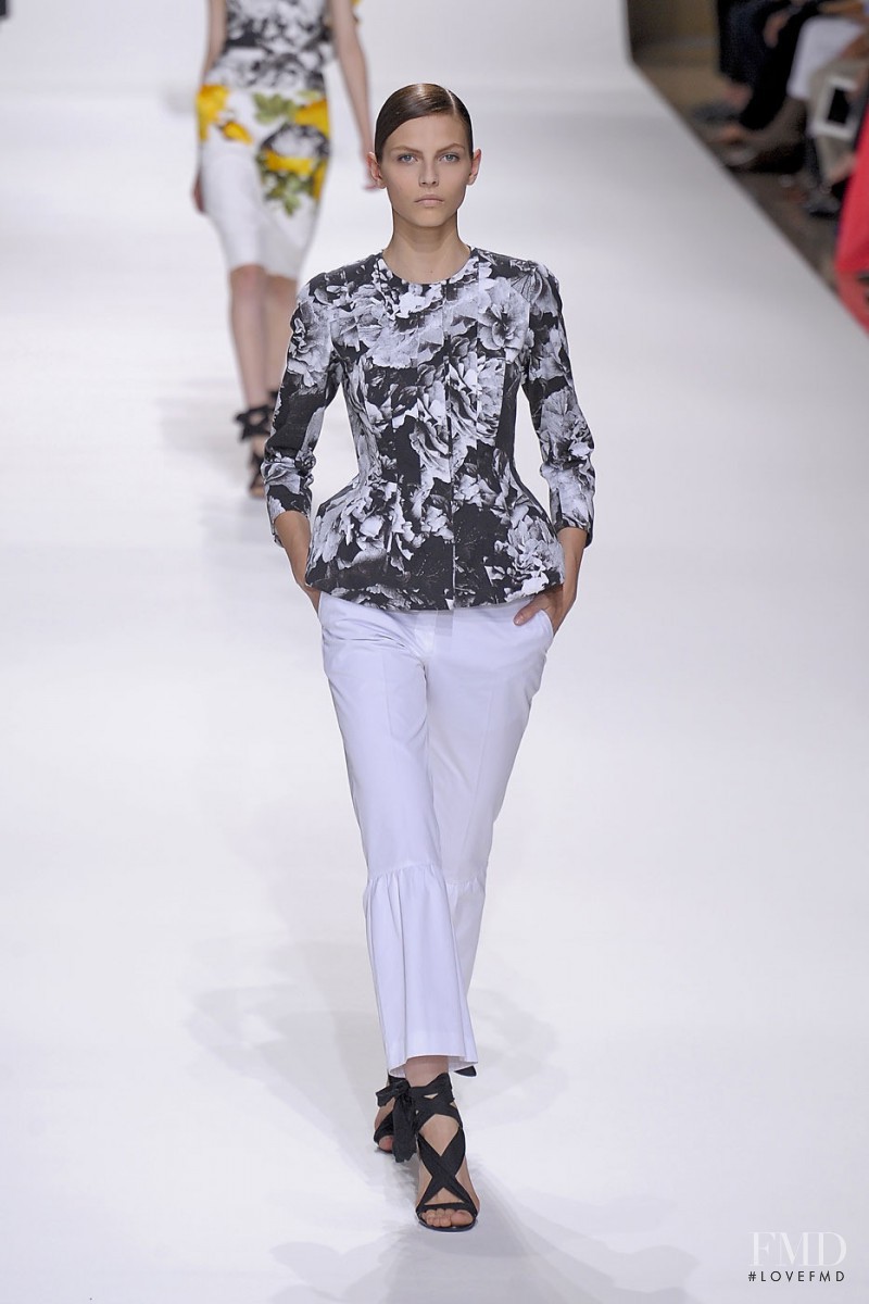 Karlina Caune featured in  the Dries van Noten fashion show for Spring/Summer 2012