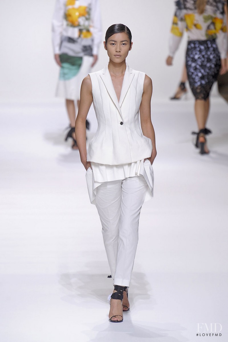 Liu Wen featured in  the Dries van Noten fashion show for Spring/Summer 2012