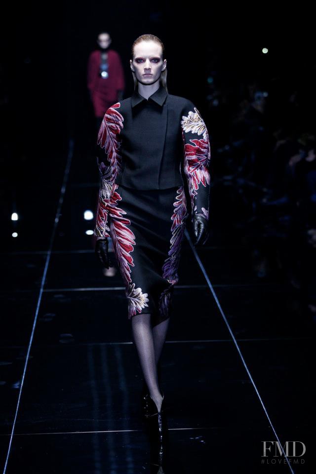 Daria Strokous featured in  the Gucci fashion show for Autumn/Winter 2013