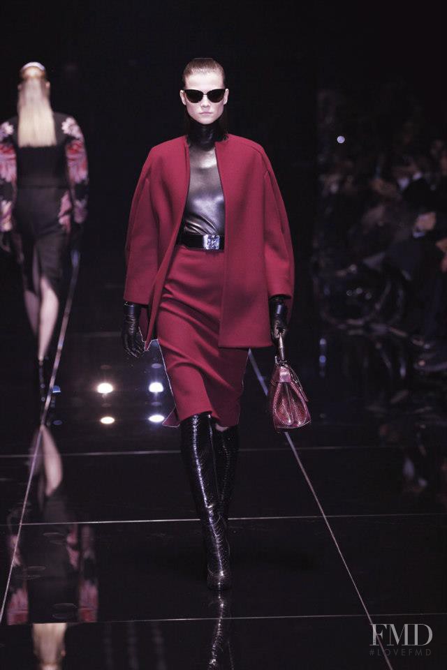 Kasia Struss featured in  the Gucci fashion show for Autumn/Winter 2013