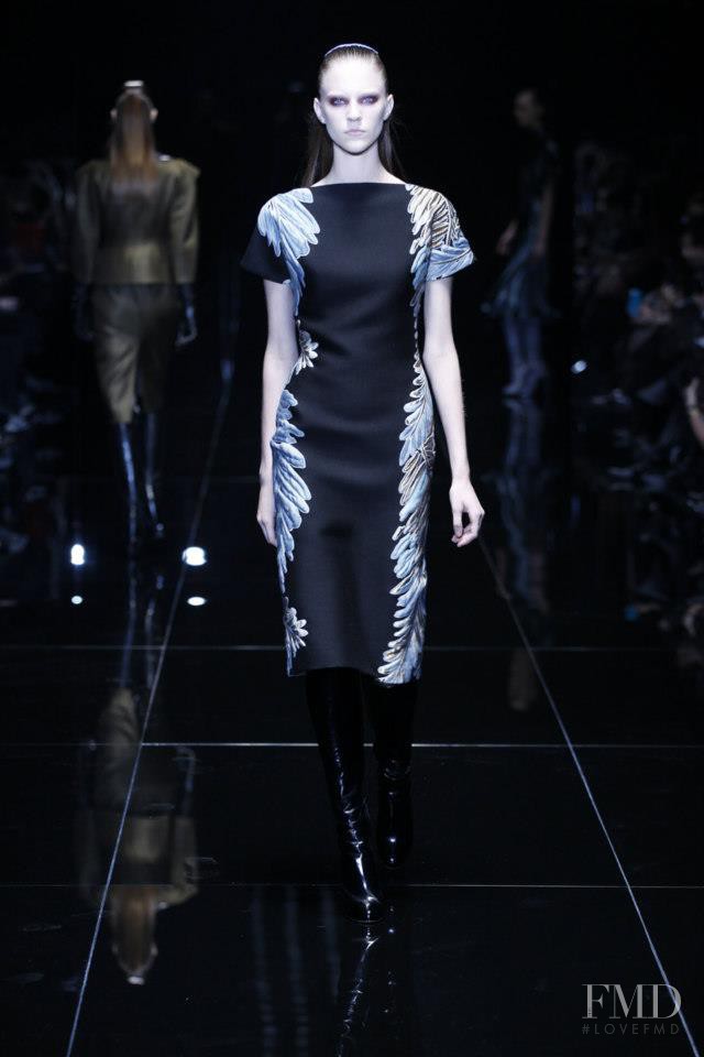 Nicole Pollard featured in  the Gucci fashion show for Autumn/Winter 2013
