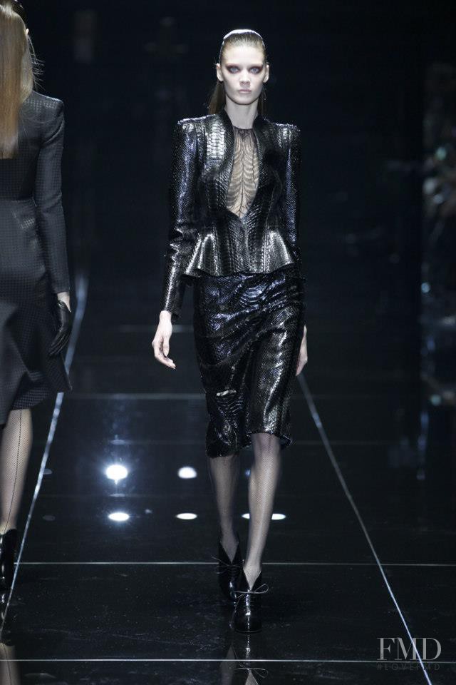 Diana Moldovan featured in  the Gucci fashion show for Autumn/Winter 2013