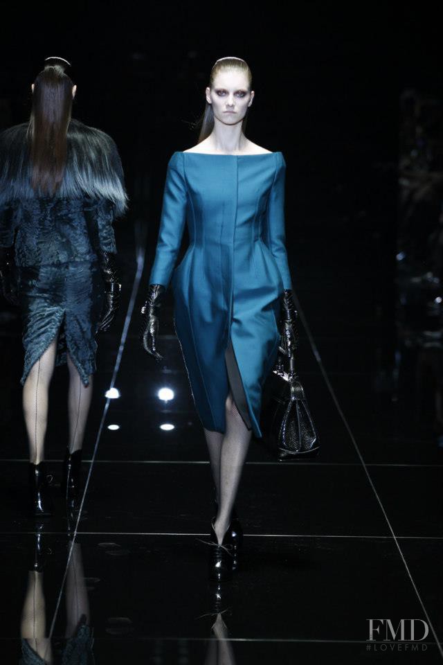 Iris van Berne featured in  the Gucci fashion show for Autumn/Winter 2013