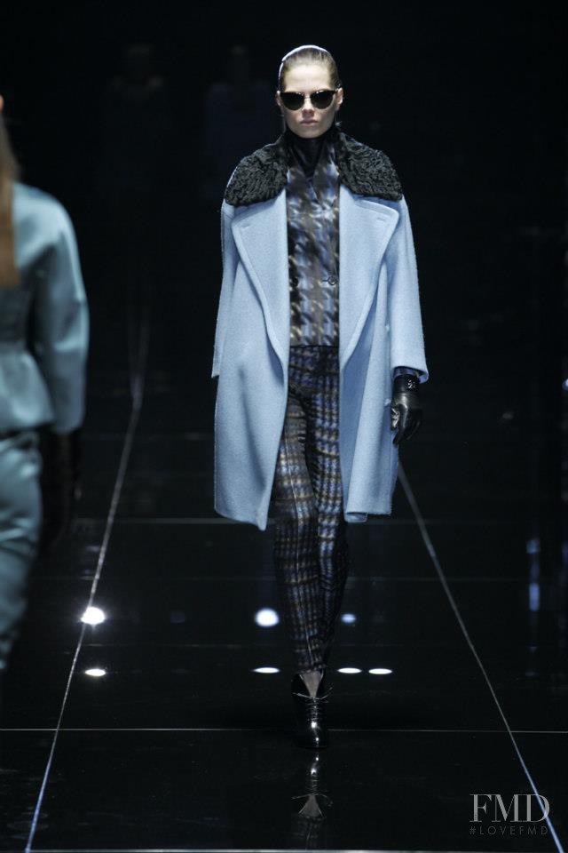 Caroline Brasch Nielsen featured in  the Gucci fashion show for Autumn/Winter 2013
