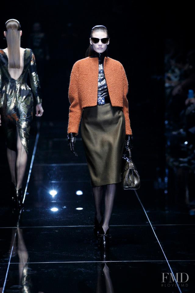 Diana Moldovan featured in  the Gucci fashion show for Autumn/Winter 2013