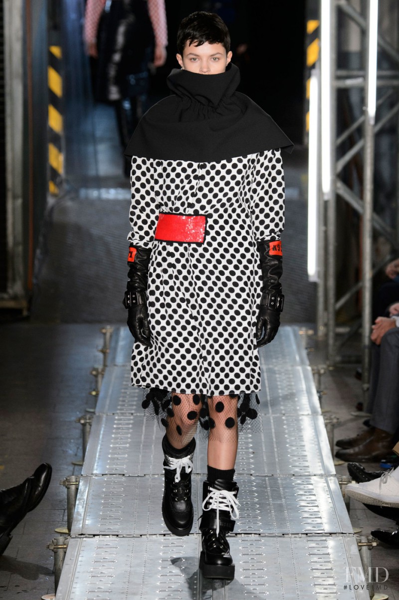 Isabella Emmack featured in  the MSGM fashion show for Autumn/Winter 2016