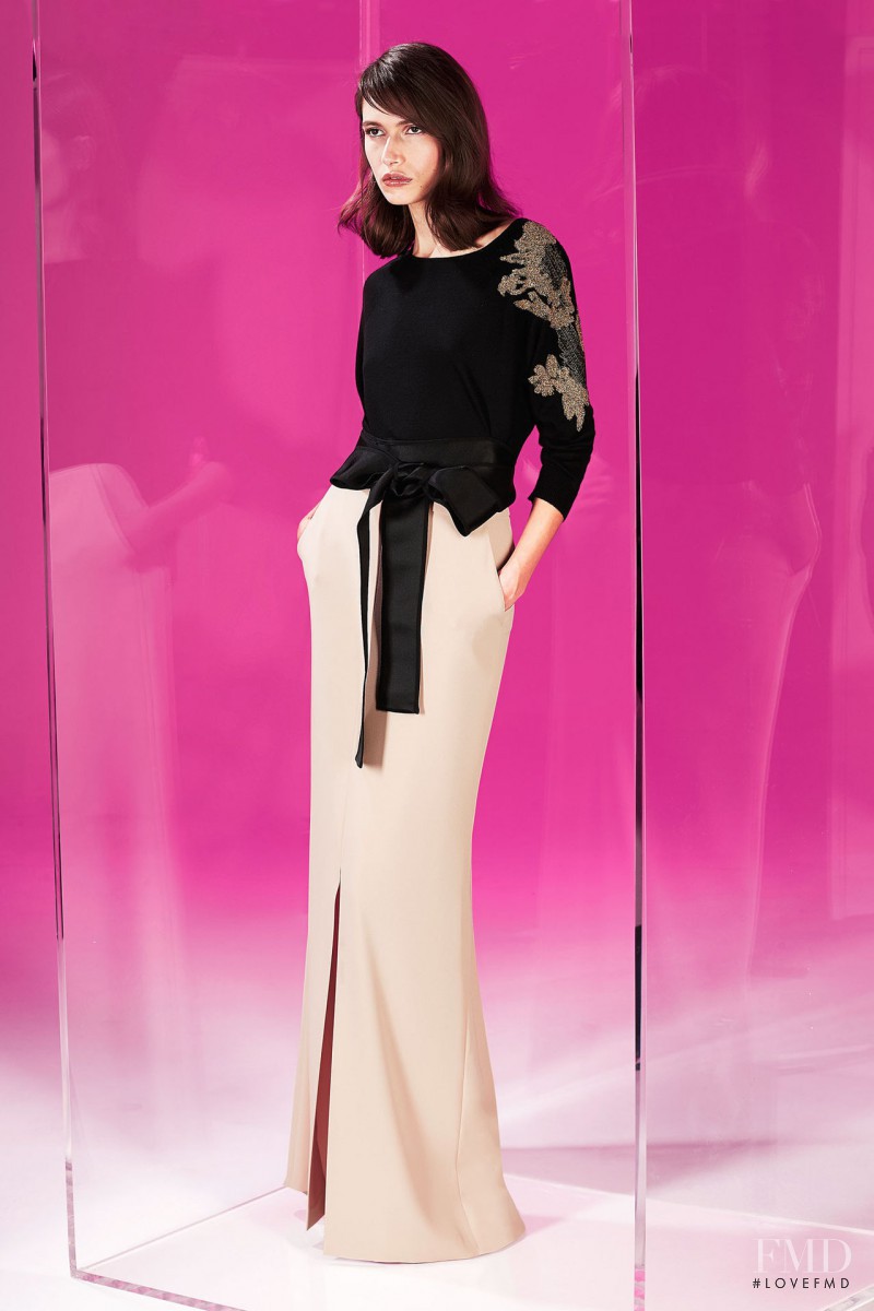 Paulina Kubac featured in  the Escada fashion show for Pre-Fall 2014