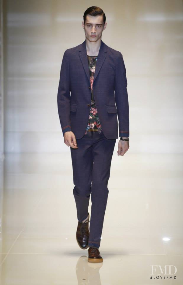 Adrien Sahores featured in  the Gucci fashion show for Spring/Summer 2014