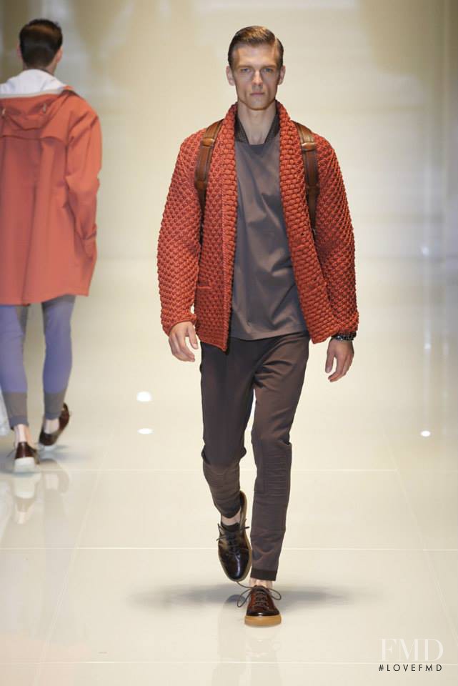 Benjamin Eidem featured in  the Gucci fashion show for Spring/Summer 2014