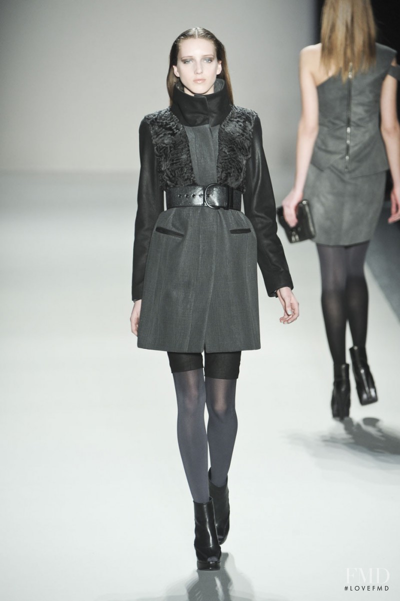 Iris Egbers featured in  the Nicole Miller fashion show for Autumn/Winter 2011