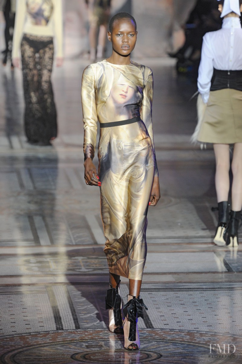 Ajak Deng featured in  the Giles fashion show for Autumn/Winter 2011