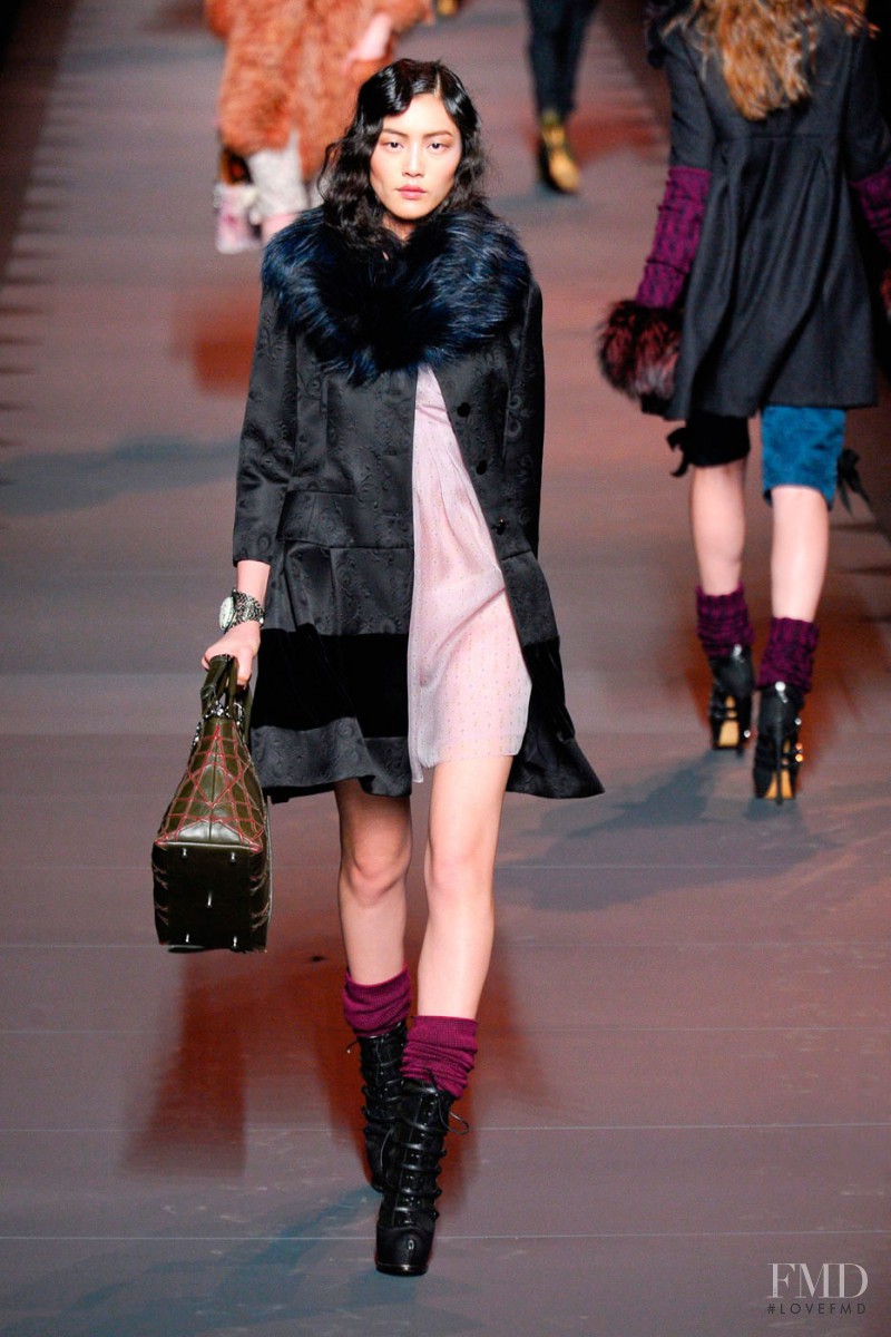 Liu Wen featured in  the Christian Dior fashion show for Autumn/Winter 2011