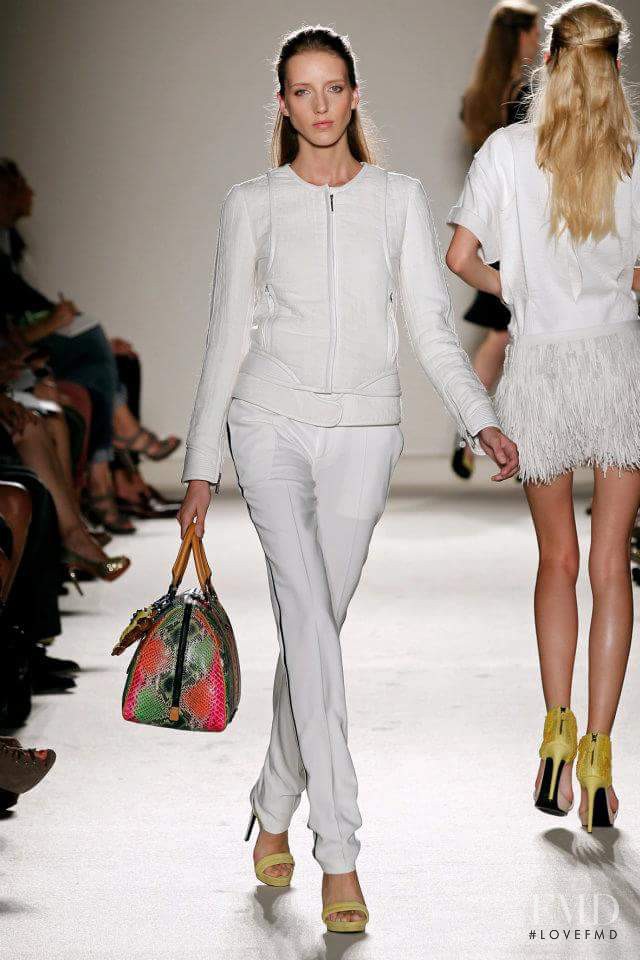 Iris Egbers featured in  the Barbara Bui fashion show for Spring/Summer 2012