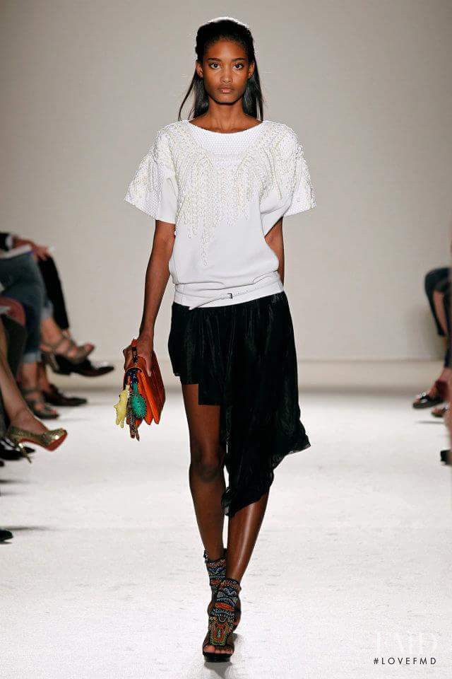 Melodie Monrose featured in  the Barbara Bui fashion show for Spring/Summer 2012