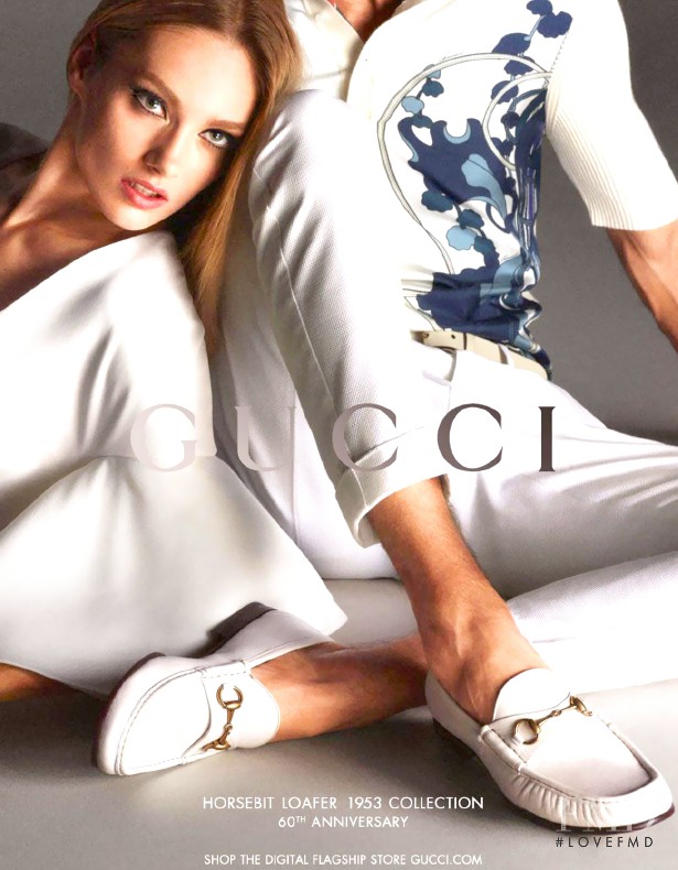 Karmen Pedaru featured in  the Gucci advertisement for Spring/Summer 2013