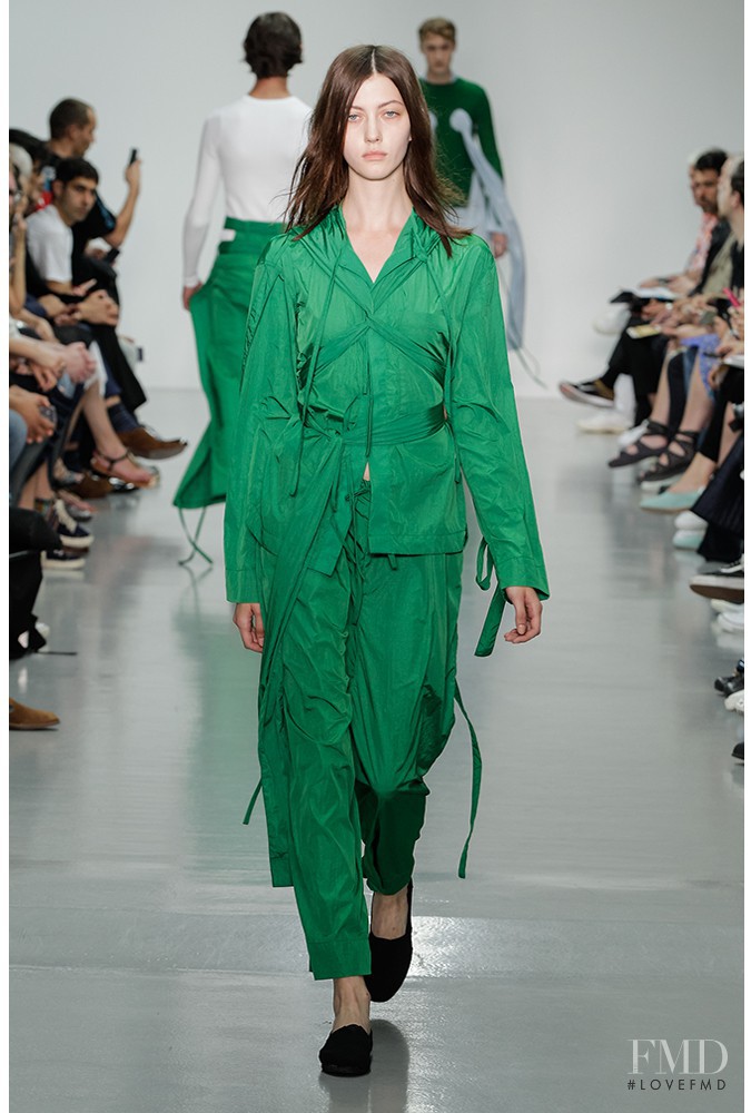 Anastasiia Gorshenina featured in  the Craig Green fashion show for Spring/Summer 2016