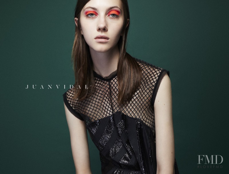 Anastasiia Gorshenina featured in  the Juan Vidal Aurora advertisement for Autumn/Winter 2015