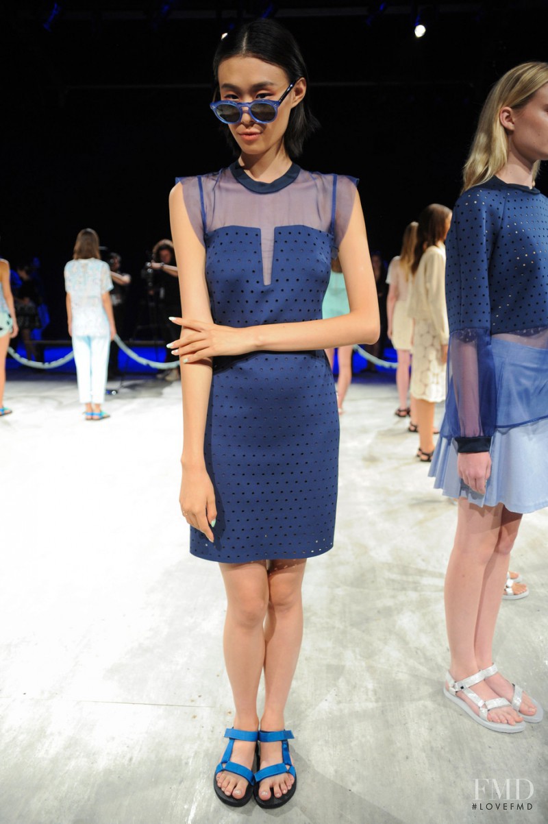 Meng Meng Wei featured in  the Charlotte Ronson fashion show for Spring/Summer 2015