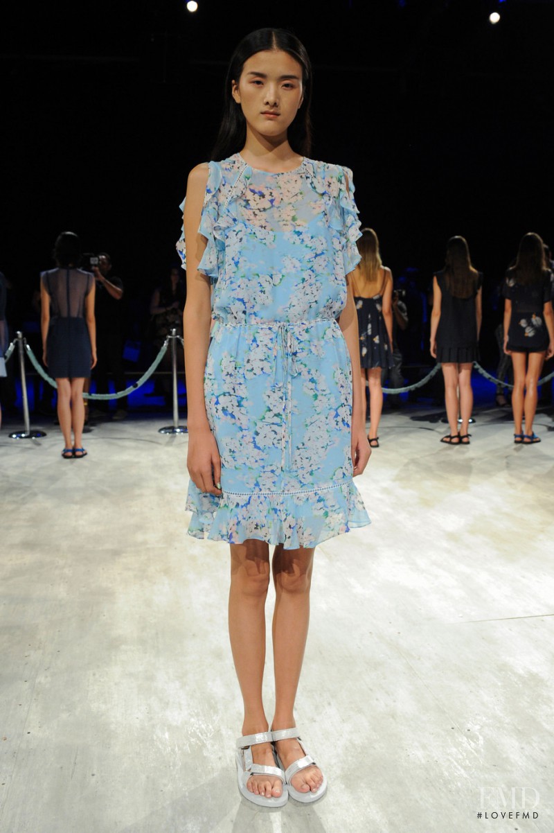 Hui Hui Ma featured in  the Charlotte Ronson fashion show for Spring/Summer 2015