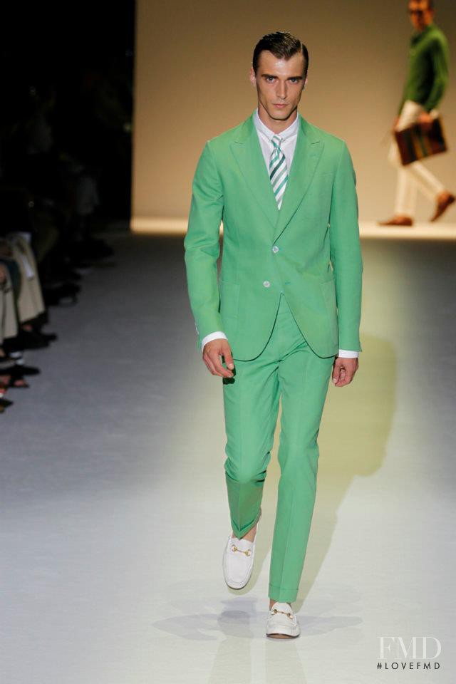 Clement Chabernaud featured in  the Gucci fashion show for Spring/Summer 2013