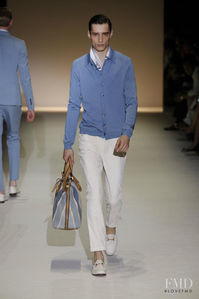 Adrien Sahores featured in  the Gucci fashion show for Spring/Summer 2013