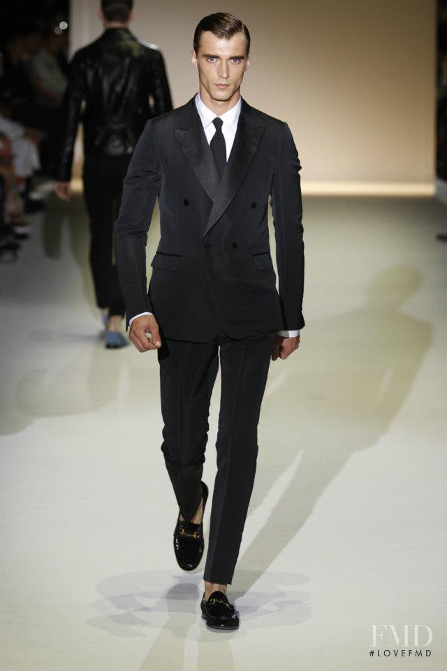 Clement Chabernaud featured in  the Gucci fashion show for Spring/Summer 2013