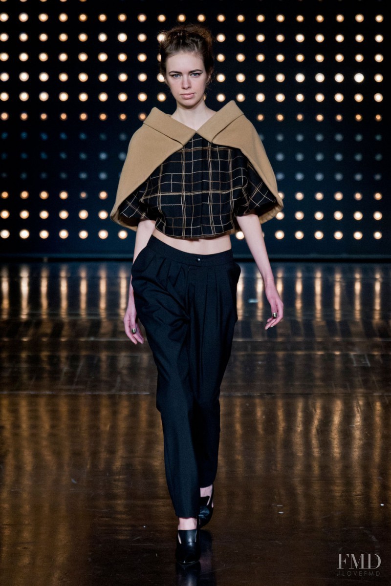 Kelsey Warman featured in  the Fatima Lopes fashion show for Autumn/Winter 2014