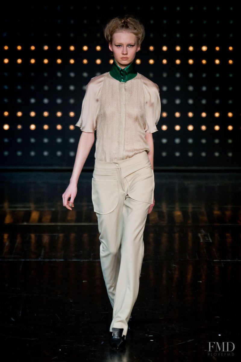 Alexandra Titarenko featured in  the Fatima Lopes fashion show for Autumn/Winter 2014