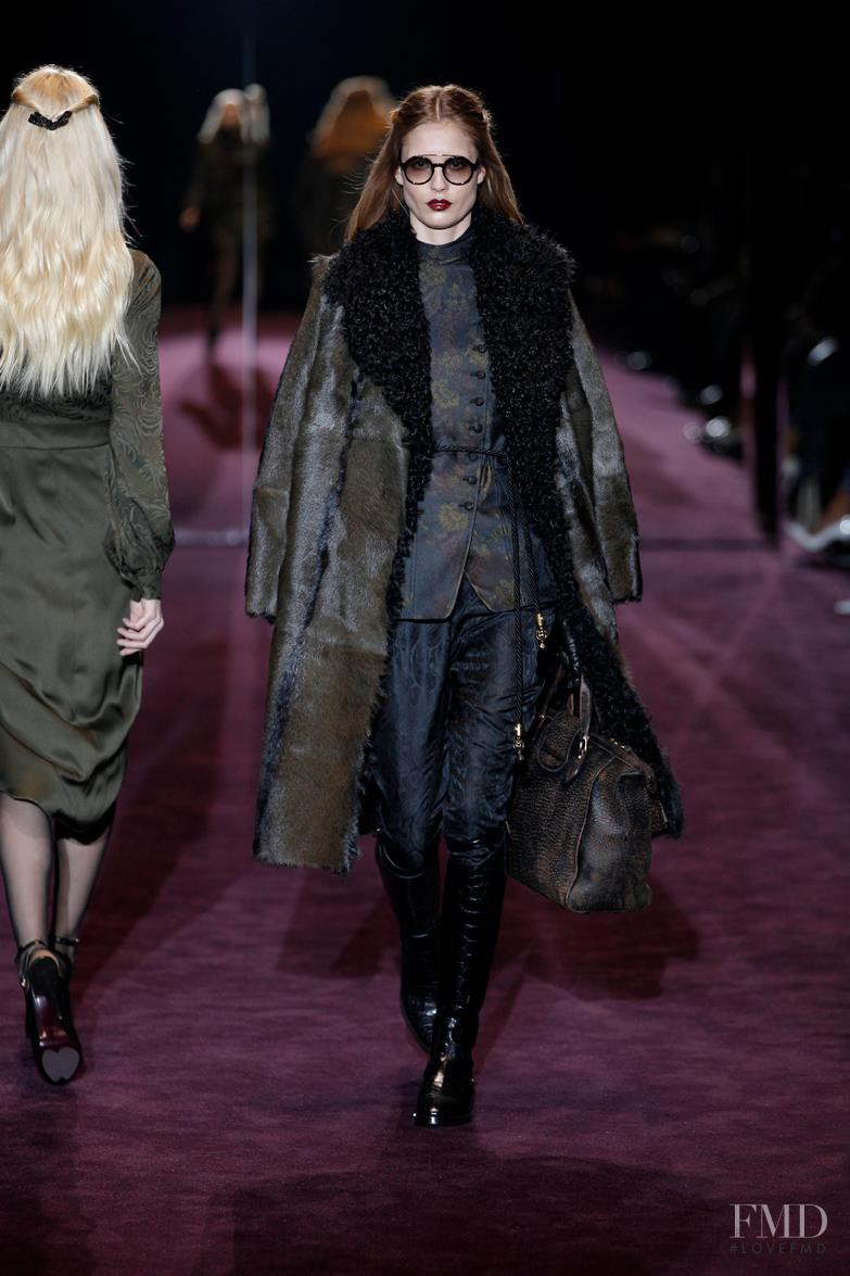 Nadja Bender featured in  the Gucci fashion show for Autumn/Winter 2012