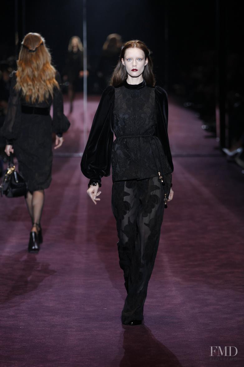 Patrycja Gardygajlo featured in  the Gucci fashion show for Autumn/Winter 2012