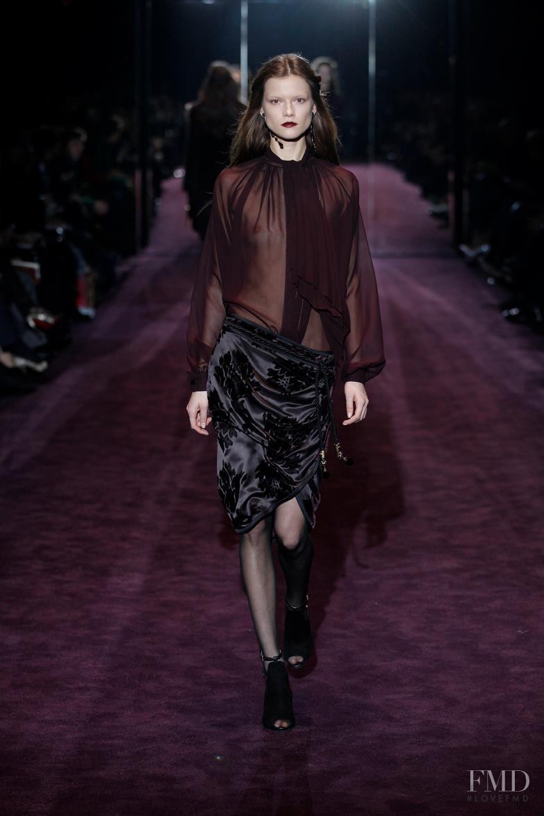 Kasia Struss featured in  the Gucci fashion show for Autumn/Winter 2012