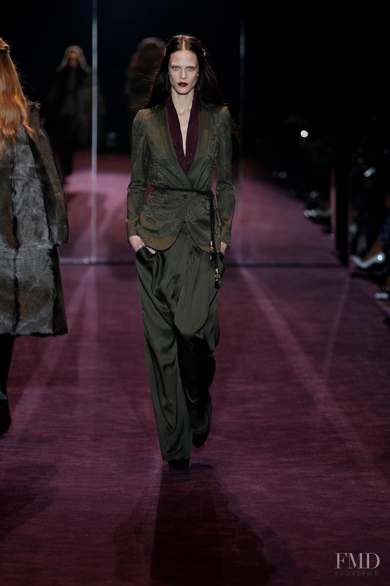 Aymeline Valade featured in  the Gucci fashion show for Autumn/Winter 2012