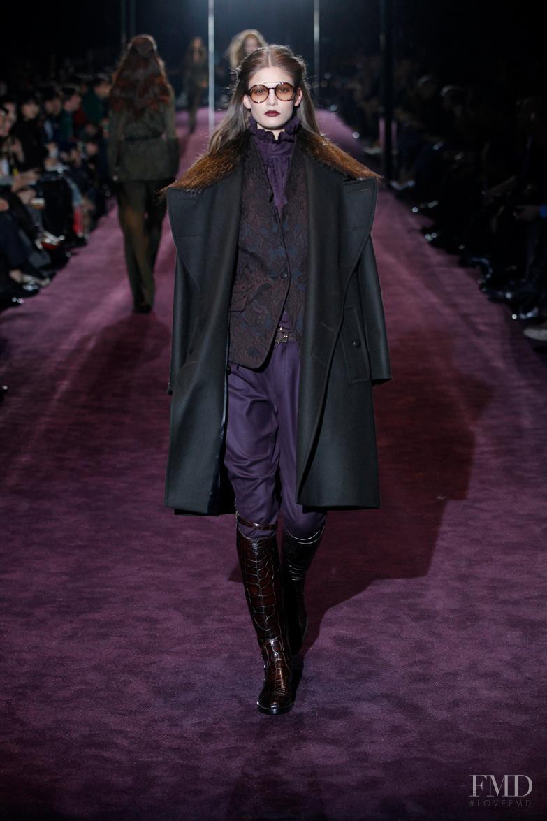 Kendra Spears featured in  the Gucci fashion show for Autumn/Winter 2012