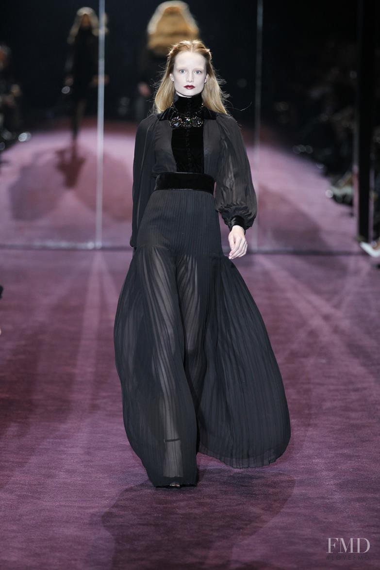 Maud Welzen featured in  the Gucci fashion show for Autumn/Winter 2012