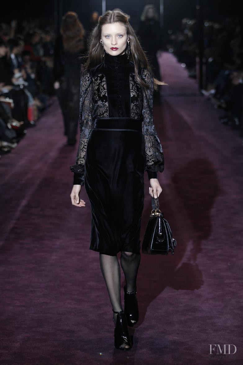 Carolina Thaler featured in  the Gucci fashion show for Autumn/Winter 2012
