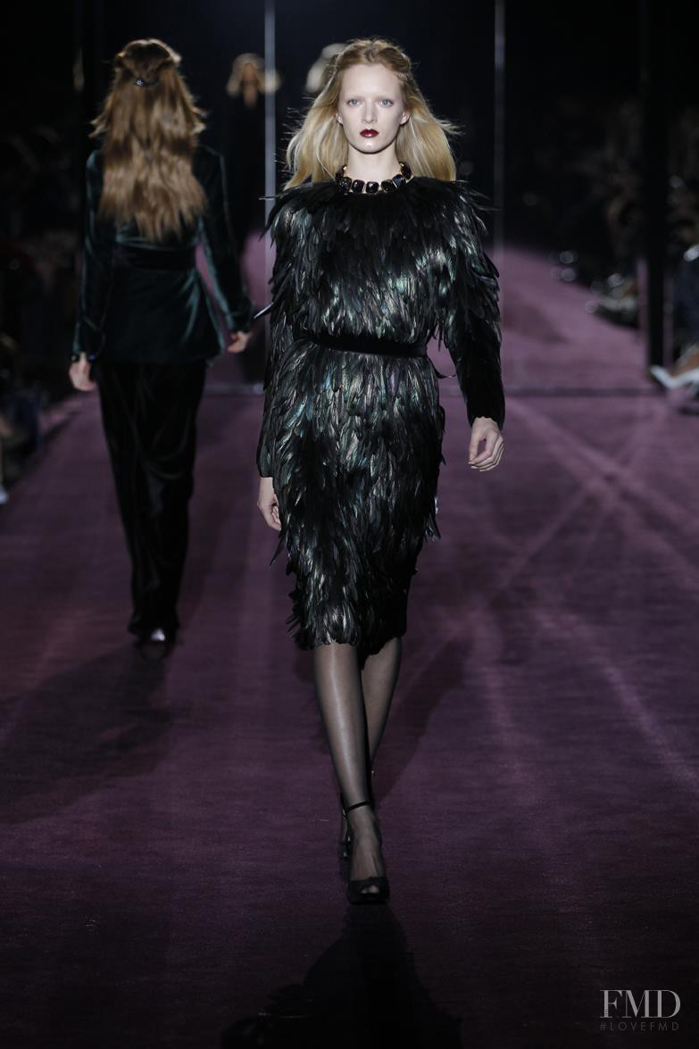 Daria Strokous featured in  the Gucci fashion show for Autumn/Winter 2012