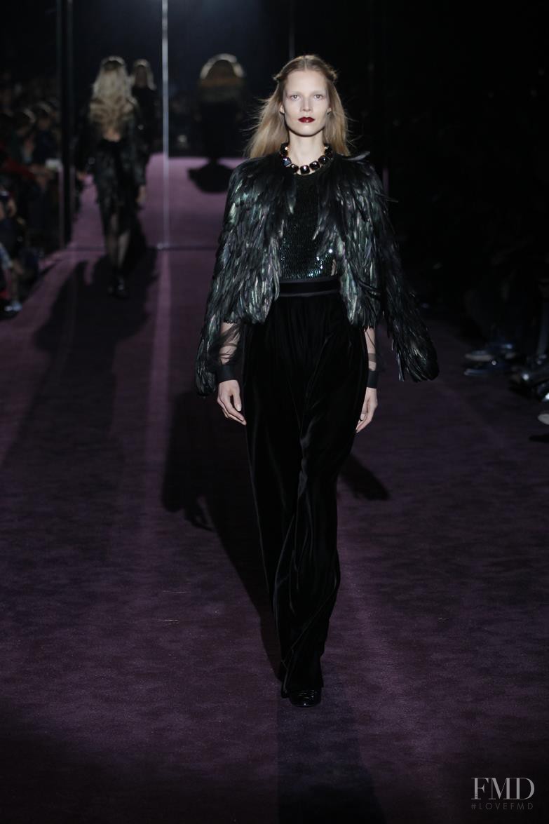 Suvi Koponen featured in  the Gucci fashion show for Autumn/Winter 2012